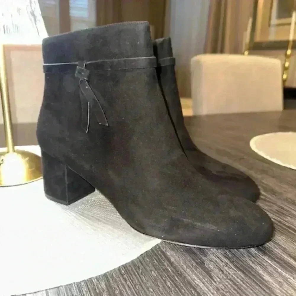 KATE SPADE NEW YORK Women's Knott Mid Heel Boots‎ NWT